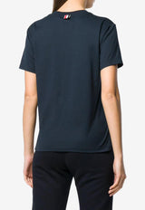 Thom Browne Relaxed Jersey T-shirt Navy FJS036A05398_415
