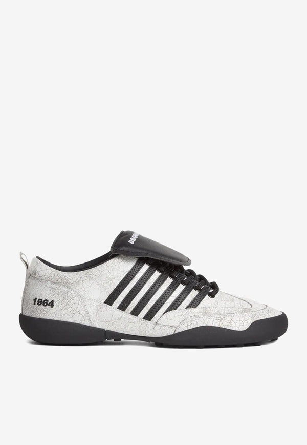 Dsquared2 Soccer Lace-Up Leather Sneakers White SNM036143108439_M072
