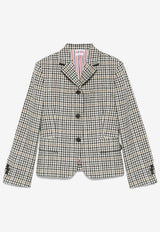 Thom Browne Gunclub Check High Break Tweed Blazer Gray FBC946AF0928_980