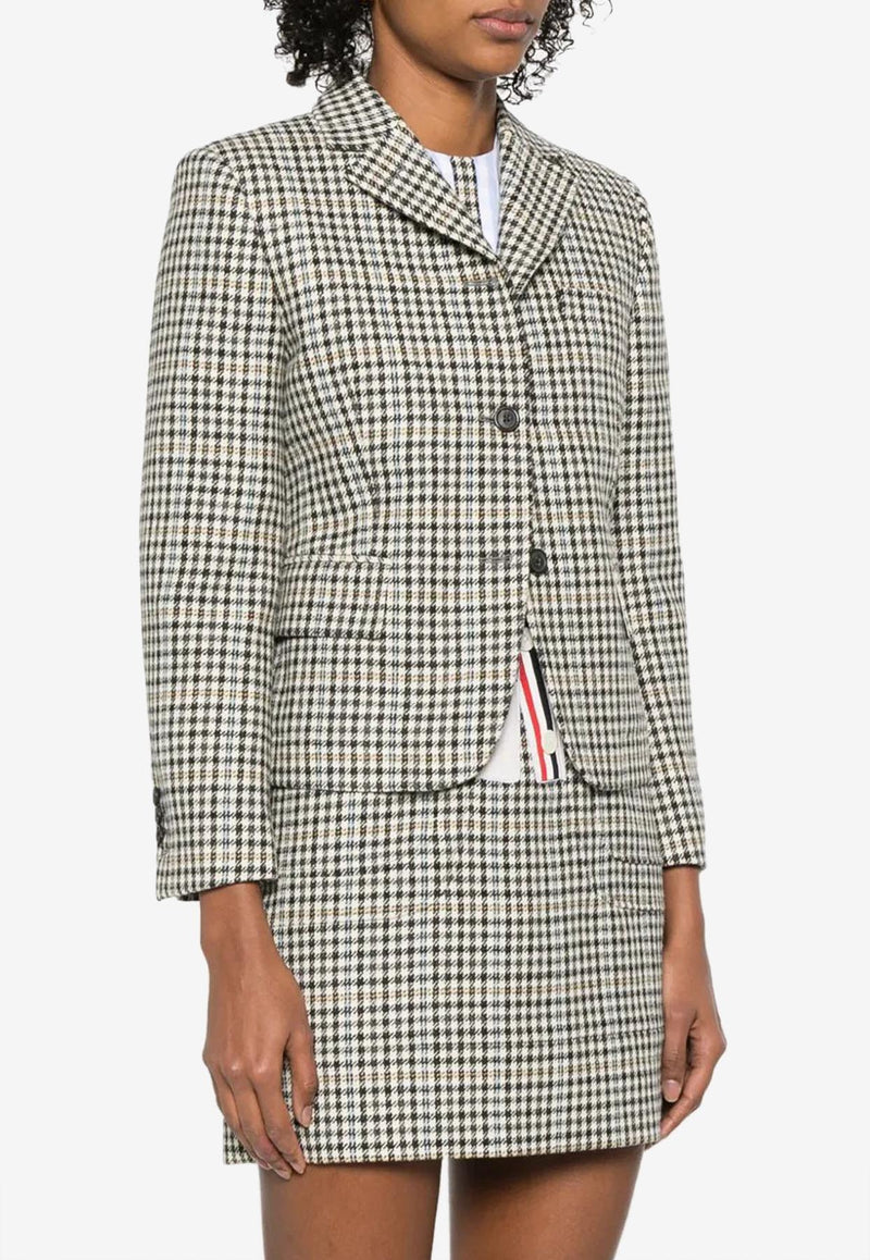 Thom Browne Gunclub Check High Break Tweed Blazer Gray FBC946AF0928_980