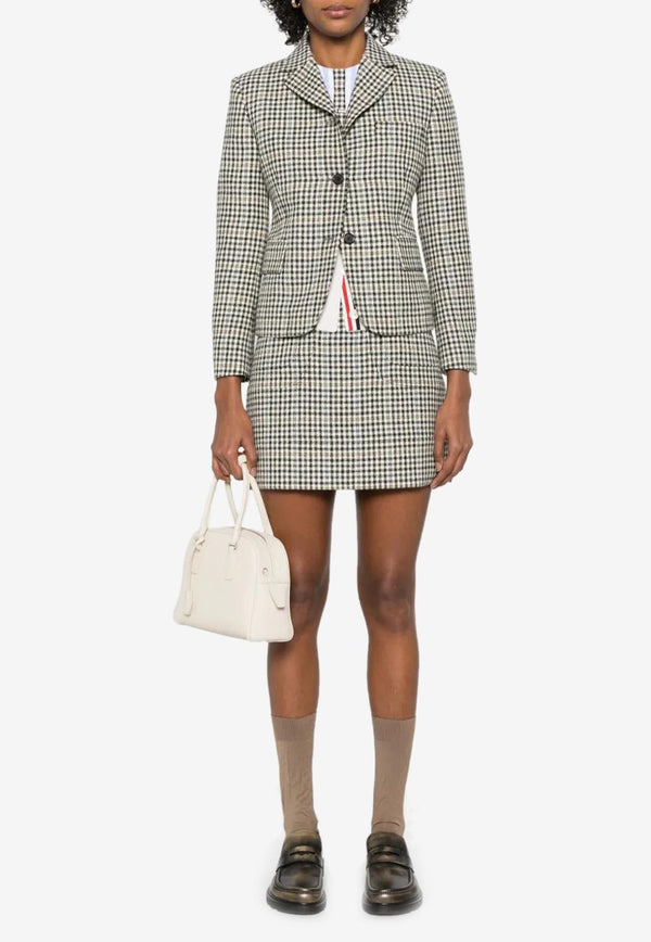 Thom Browne Gunclub Check High Break Tweed Blazer Gray FBC946AF0928_980