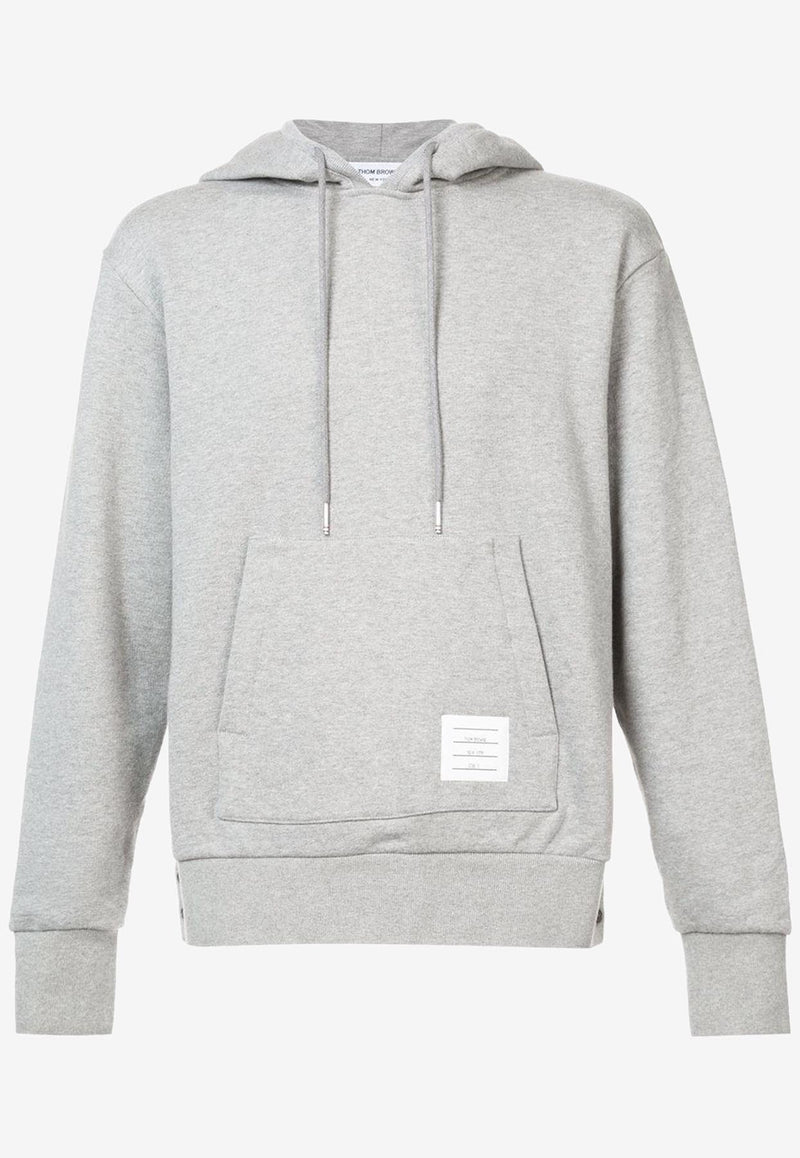 Thom Browne Classic Loopback Hooded Sweatshirt Gray MJT086A03377_055