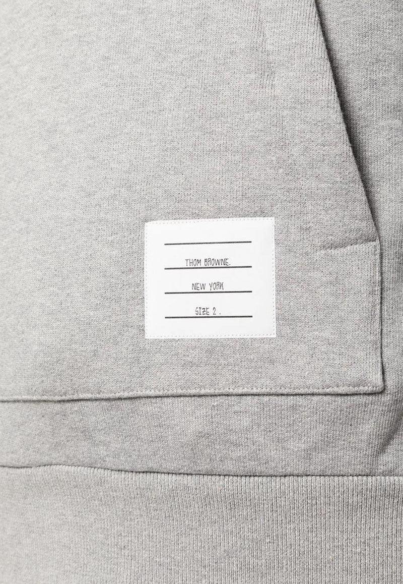 Thom Browne Classic Loopback Hooded Sweatshirt Gray MJT086A03377_055