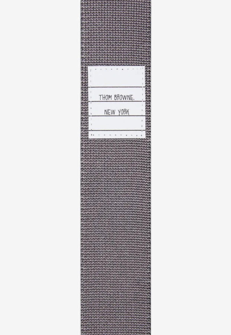Thom Browne Geese Icon Jacquard Knit Silk Tie Navy MNL077KY4003_415