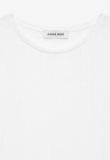 Anine Bing Pia Short-Sleeved T-shirt Off-white A0811200_OFW26