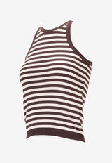 Max Mara Arnes Striped Tank Top Brown 2511361062600ARNES_010