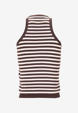 Max Mara Arnes Striped Tank Top Brown 2511361062600ARNES_010