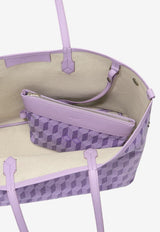 Au Départ No. 47 Monogram Coated Canvas Tote Bag Lavender BWTT005_881