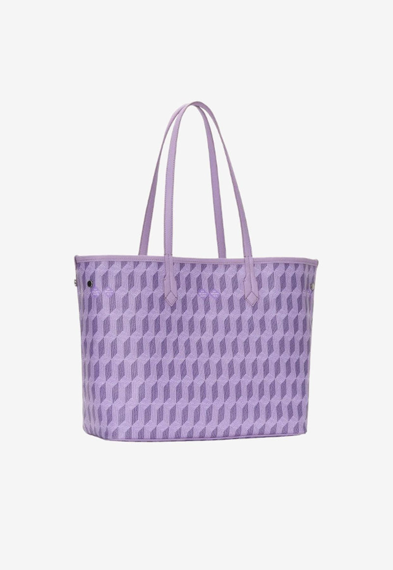 Au Départ No. 47 Monogram Coated Canvas Tote Bag Lavender BWTT005_881