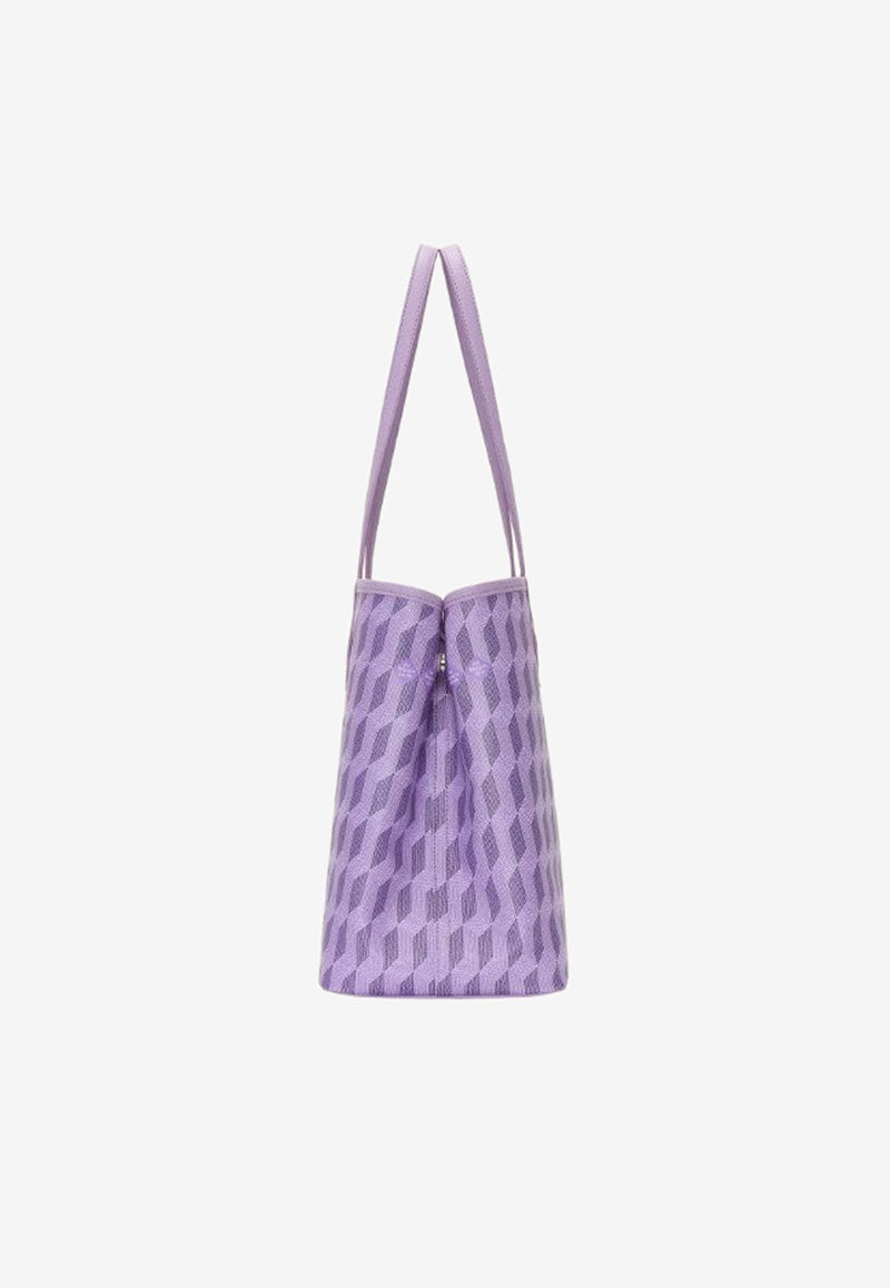 Au Départ No. 47 Monogram Coated Canvas Tote Bag Lavender BWTT005_881
