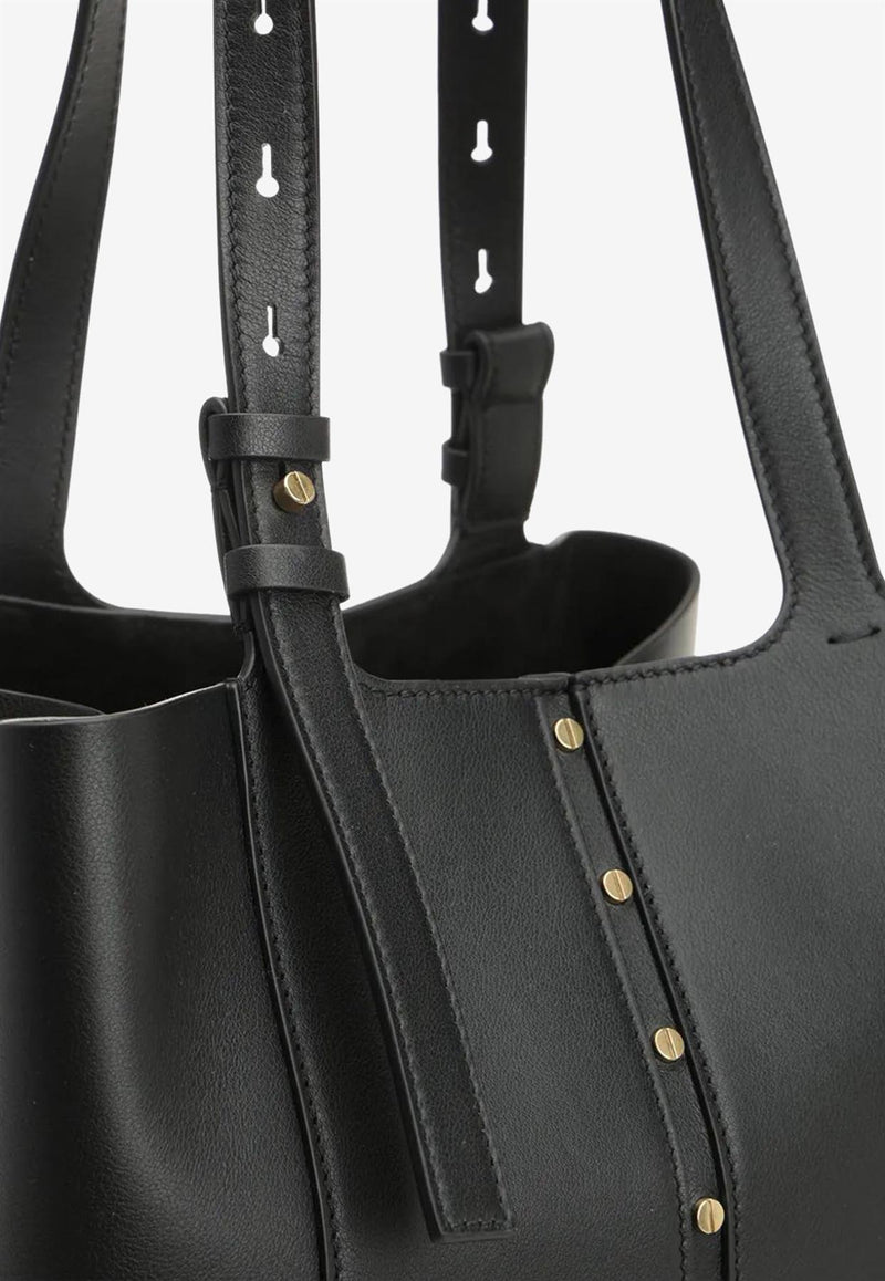 Golden Goose DB 24/7 North-South Leather Shoulder Bag Black GWA00632A000651_90100