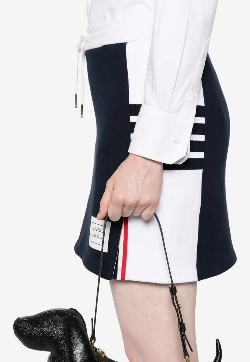 Thom Browne Classic Loopback 4-bar Stripes Mini Skirt Navy FJK130A03037_415