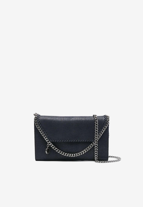 Stella McCartney Falabella Leather Chain Clutch Midnight Blue 581238W9132_4061