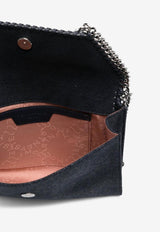 Stella McCartney Falabella Leather Chain Clutch Midnight Blue 581238W9132_4061