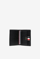 Thom Browne Pebbled Leather Bi-Fold Wallet Black MAW062A00198_001