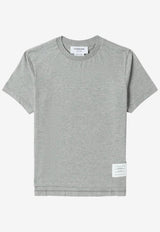 Thom Browne Name Tag Patch T-shirt Gray FJS036A05398_055
