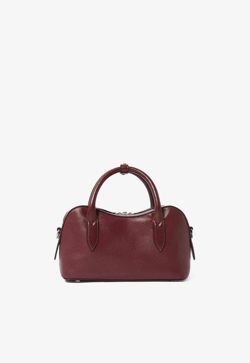 Stella McCartney Ryder Faux Leather Top Handle Bag Burgundy 7B0139WP0533_6017