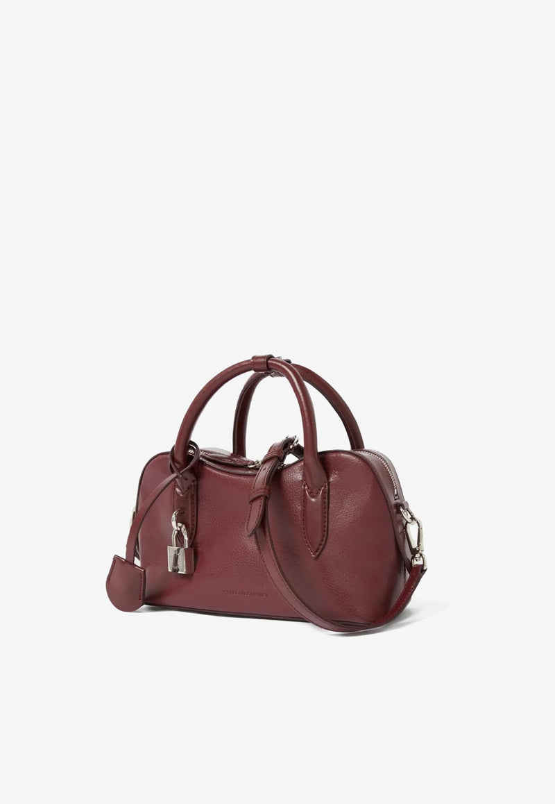 Stella McCartney Ryder Faux Leather Top Handle Bag Burgundy 7B0139WP0533_6017