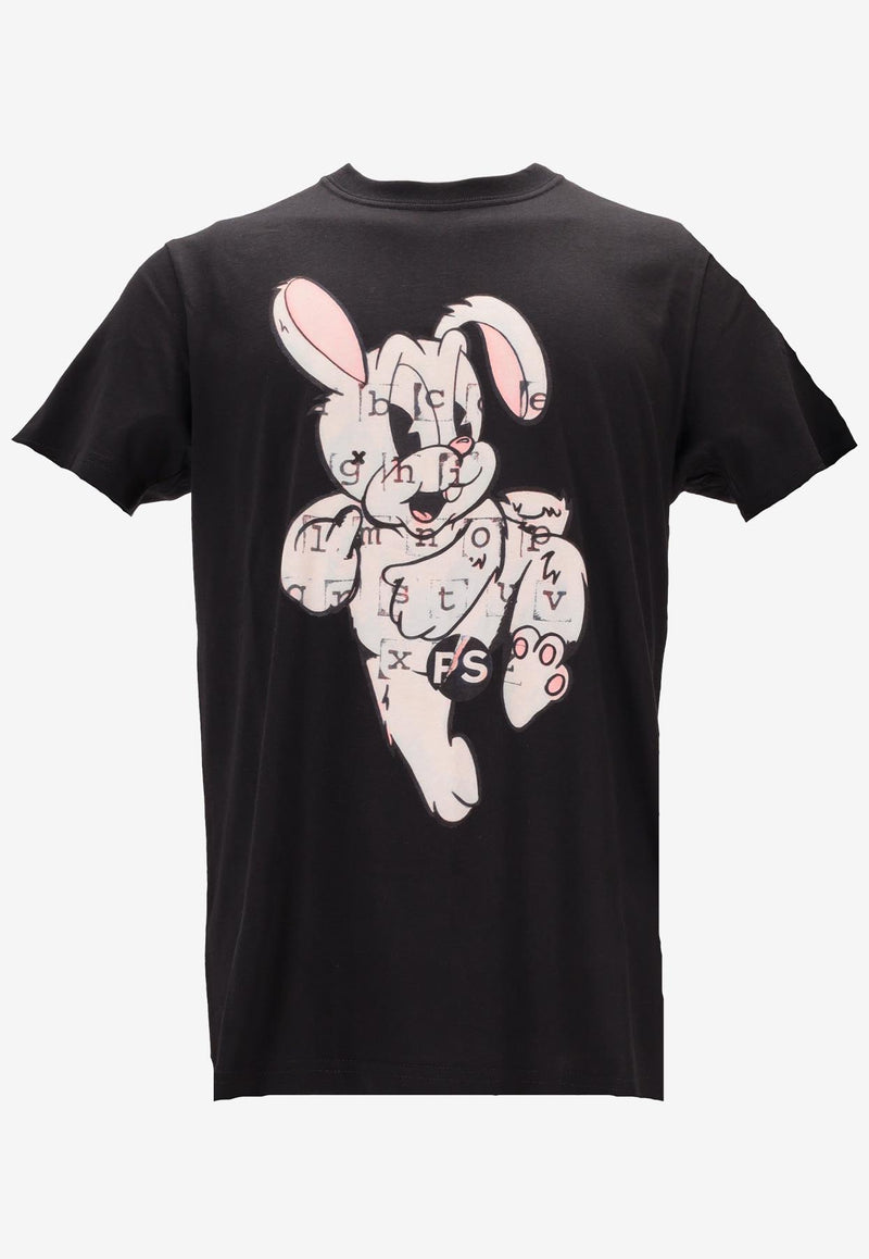 Paul Smith Bunny Print Slim T-shirt Black M2R010RPP5132_79