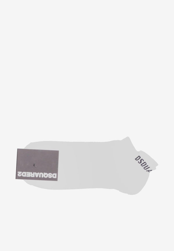 Dsquared2 Logo Print Socks White DFV153200_110