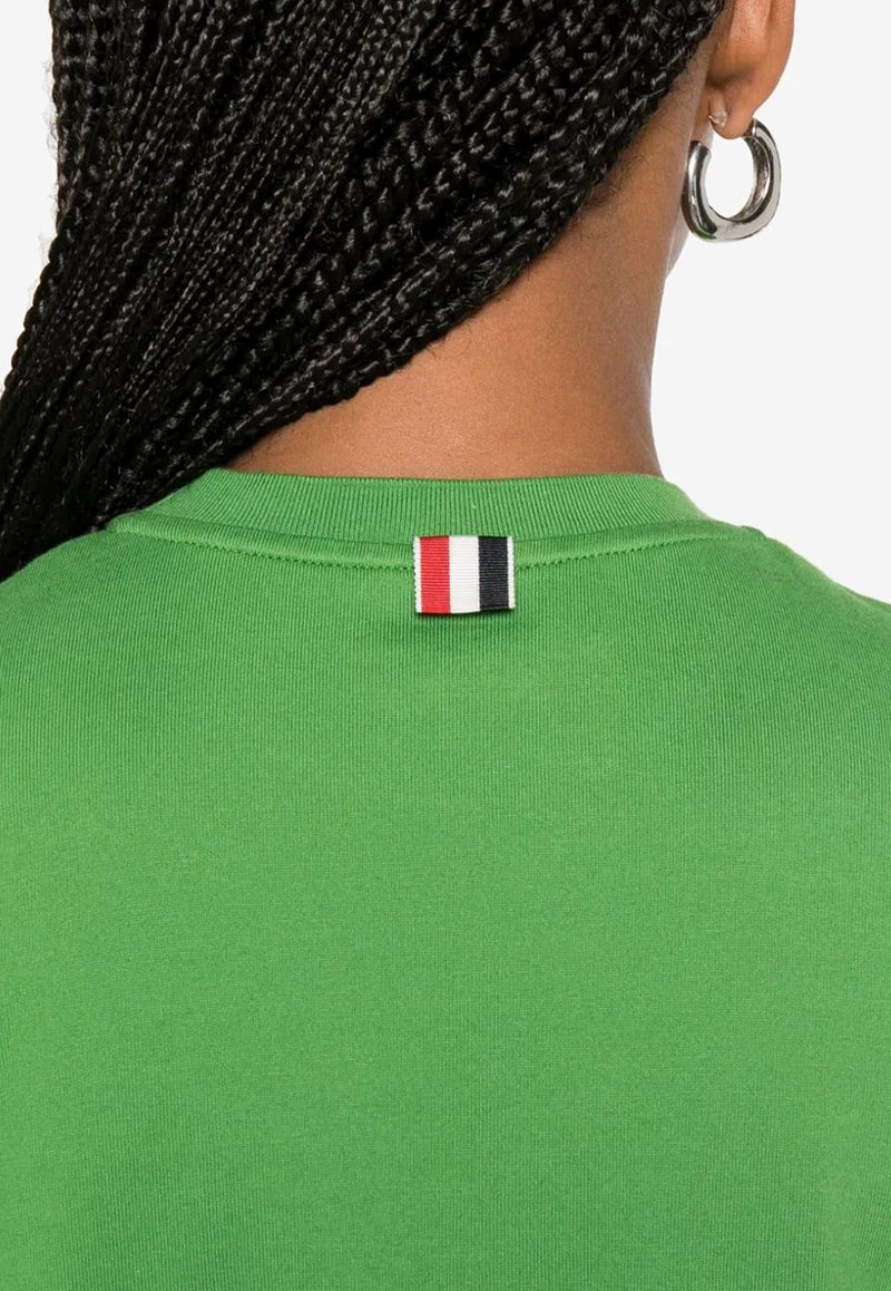 Thom Browne 4-bar Stripes Crewneck T-shirt Green FJS102G07862_330