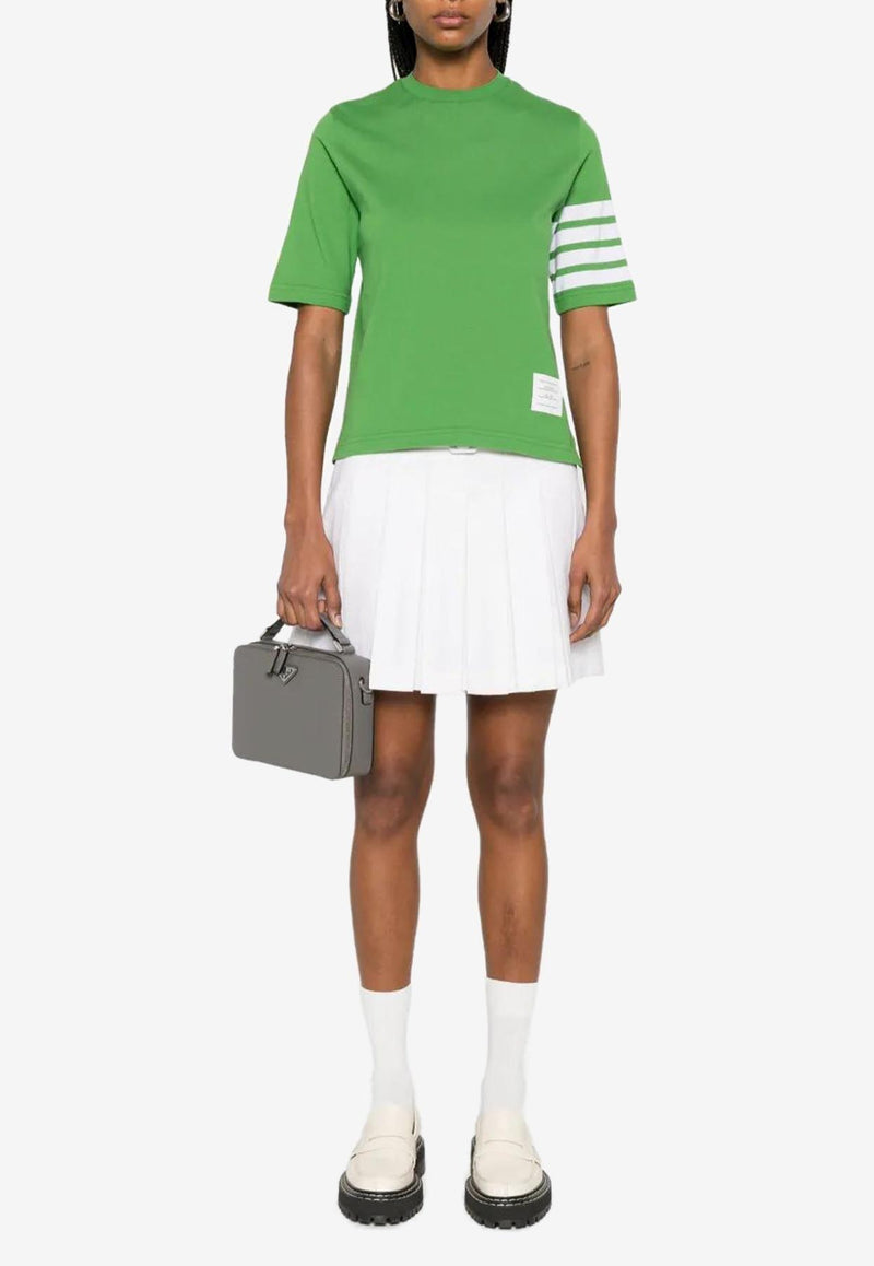 Thom Browne 4-bar Stripes Crewneck T-shirt Green FJS102G07862_330