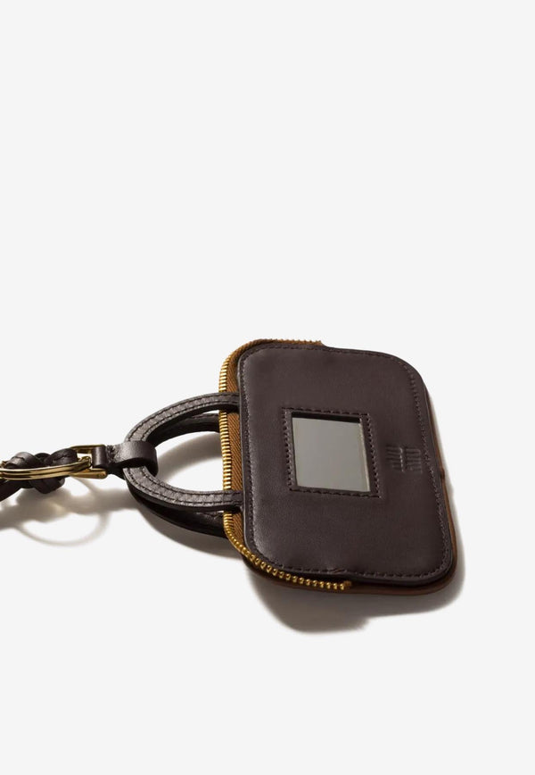 Miu Miu Arcadie Leather Trick Keyring Cognac 5TL3562CWA_F0046