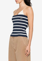 Miu Miu Striped Tube Top Blue MMV285SOOO17NC_F0761
