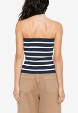 Miu Miu Striped Tube Top Blue MMV285SOOO17NC_F0761