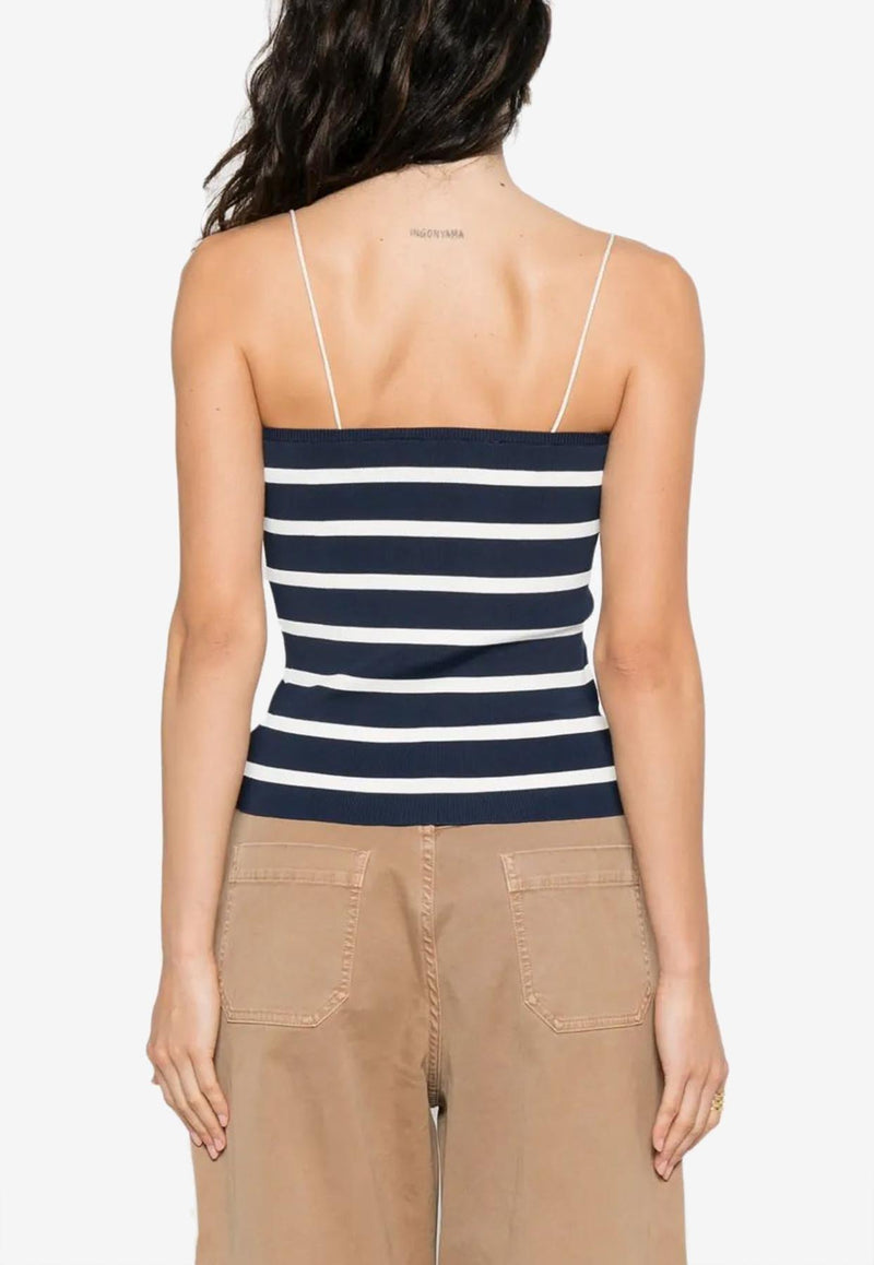 Miu Miu Striped Tube Top Blue MMV285SOOO17NC_F0761