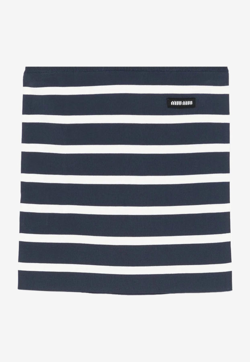 Miu Miu Striped Tube Top Blue MMV285SOOO17NC_F0761