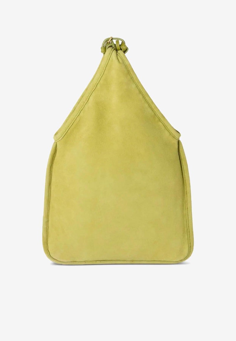 Miu Miu Suede Handbag with Tassels Green 5BA295VOLO2CSS_F077G