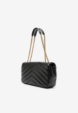 Saint Laurent Medium Loulou Quilted Leather Crossbody Bag Black 801439AAEAX_1000