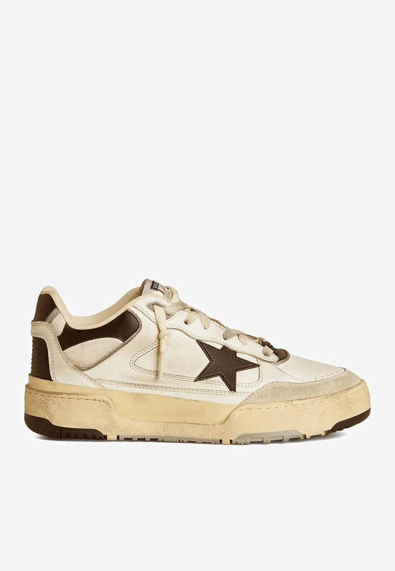Golden Goose DB Forty2 Leather Sneakers Beige GWF00630F005745_11395