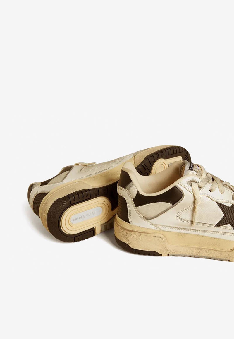 Golden Goose DB Forty2 Leather Sneakers Beige GWF00630F005745_11395