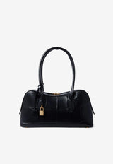 Stella McCartney Ryder Croc-Embossed Leather Top Handle Bag Black 7B0138WP0557_1000