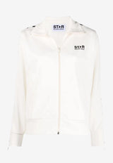 Golden Goose DB Star Print Zip-Up Track Jacket White GWP00875P000520_81347