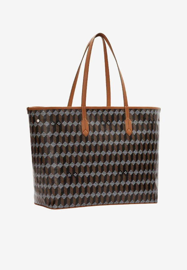 Au Départ No. 55 Monogram Coated Canvas Tote Bag Brown BWTT004_283