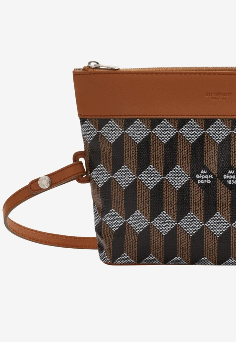 Au Départ No. 55 Monogram Coated Canvas Tote Bag Brown BWTT004_283