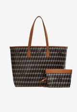 Au Départ No. 55 Monogram Coated Canvas Tote Bag Brown BWTT004_283