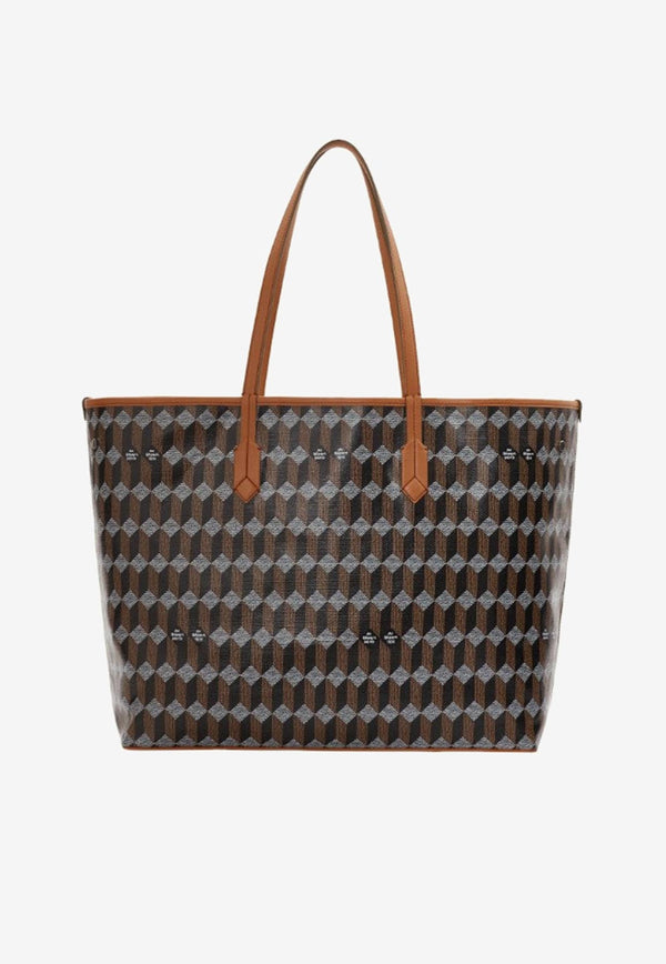 Au Départ No. 55 Monogram Coated Canvas Tote Bag Brown BWTT004_283