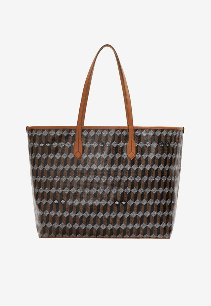Au Départ No. 55 Monogram Coated Canvas Tote Bag Brown BWTT004_283