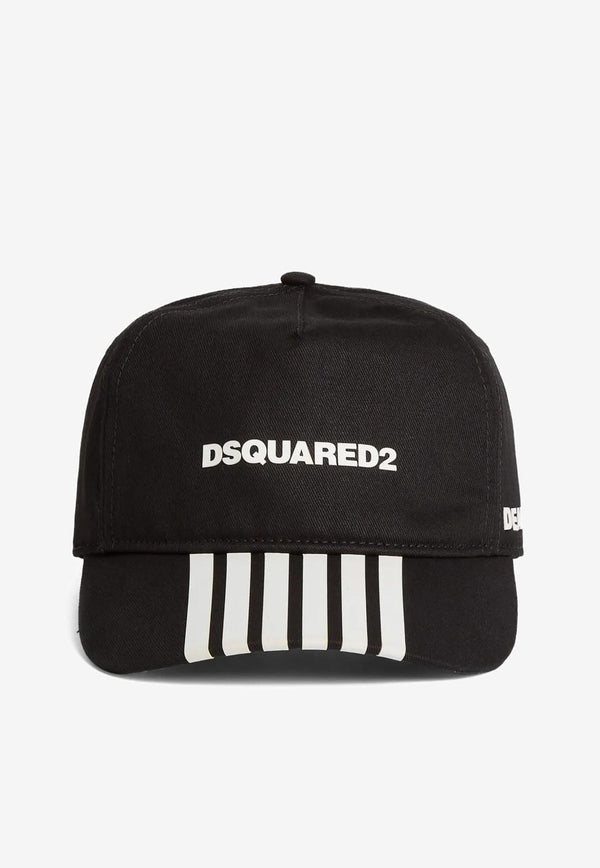 Dsquared2 Boxer Stripe Baseball Cap Black BCM093405C00001_M063
