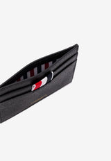 Thom Browne Double Sided Cardholder in Pebbled Leather Black FAW035A00198_001