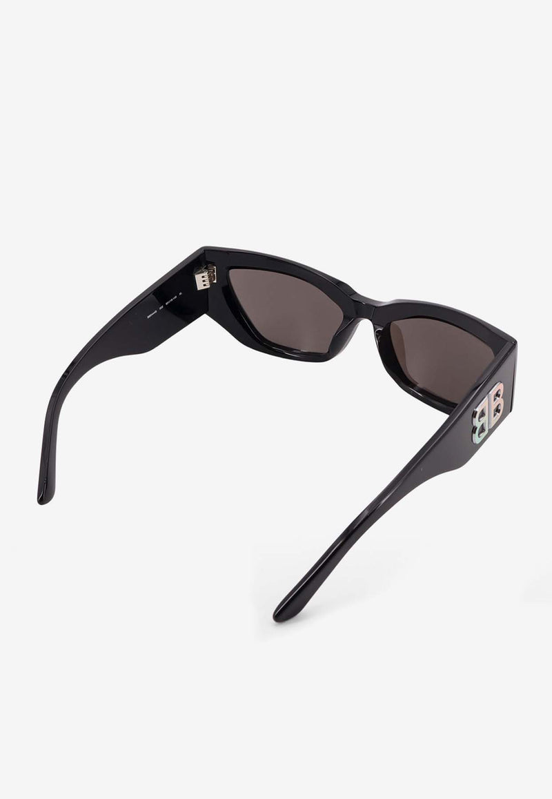Balenciaga BB Icon Cat-Eye Sunglasses Gray 830321T0039_1136_BLACK/IRID_32772890