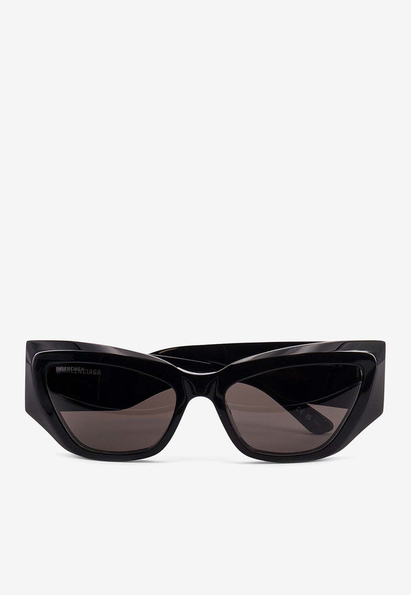 Balenciaga BB Icon Cat-Eye Sunglasses Gray 830321T0039_1136_BLACK/IRID_32772890