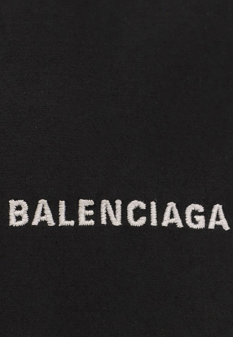 Balenciaga Logo Print Zip-Up Jacket Black 818552PQ38_1000_Black_32772867
