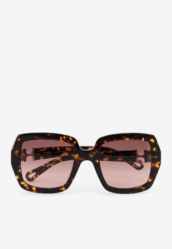 Chloé Marcie Square Sunglasses Brown CHC25SEK0301_846_HAVANA/HONEY_32772882