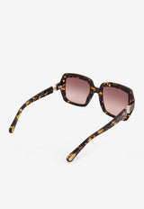 Chloé Marcie Square Sunglasses Brown CHC25SEK0301_846_HAVANA/HONEY_32772882
