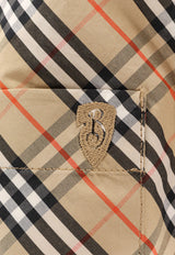 Burberry Checked Cropped Shirt Beige 8106190_B9368_SAND IP CHECK_32772852